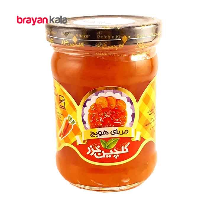 عکس اصلی مربای هویج 290 گرمی گلچین خزر